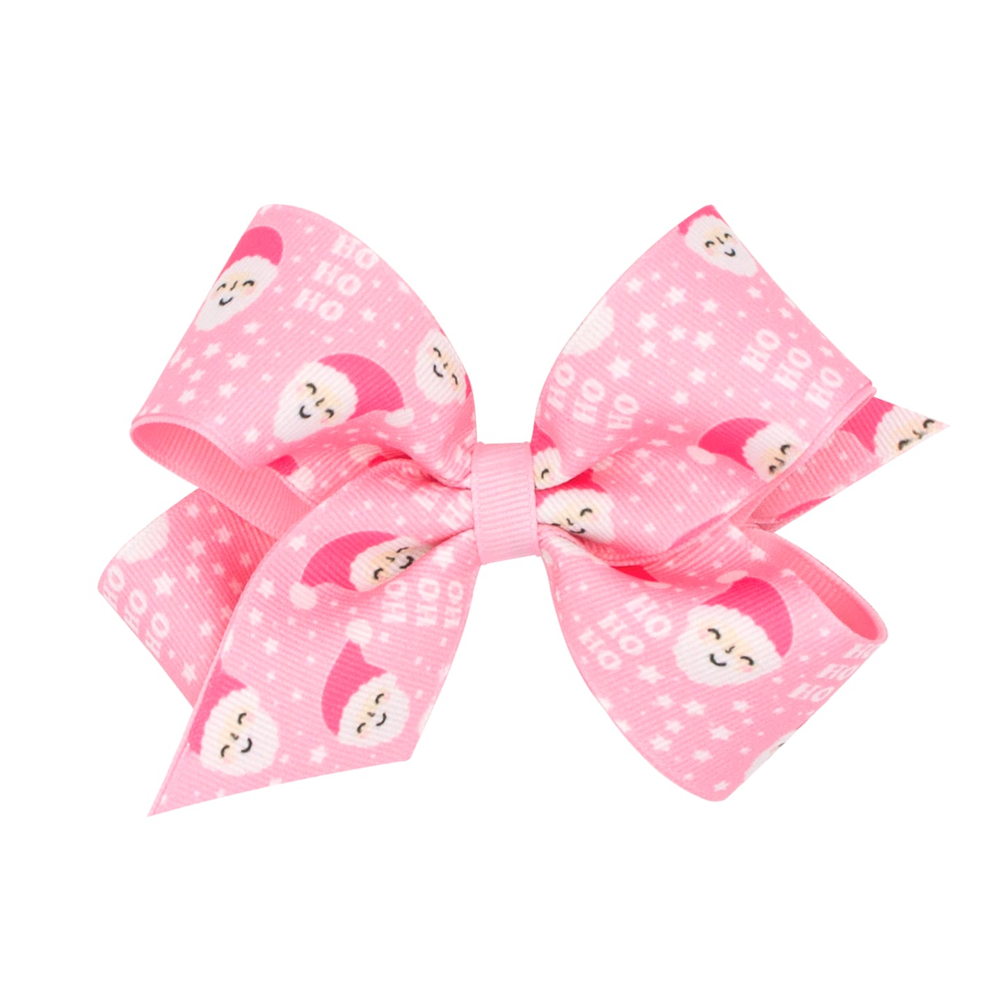 Pink Santa Christmas Bow