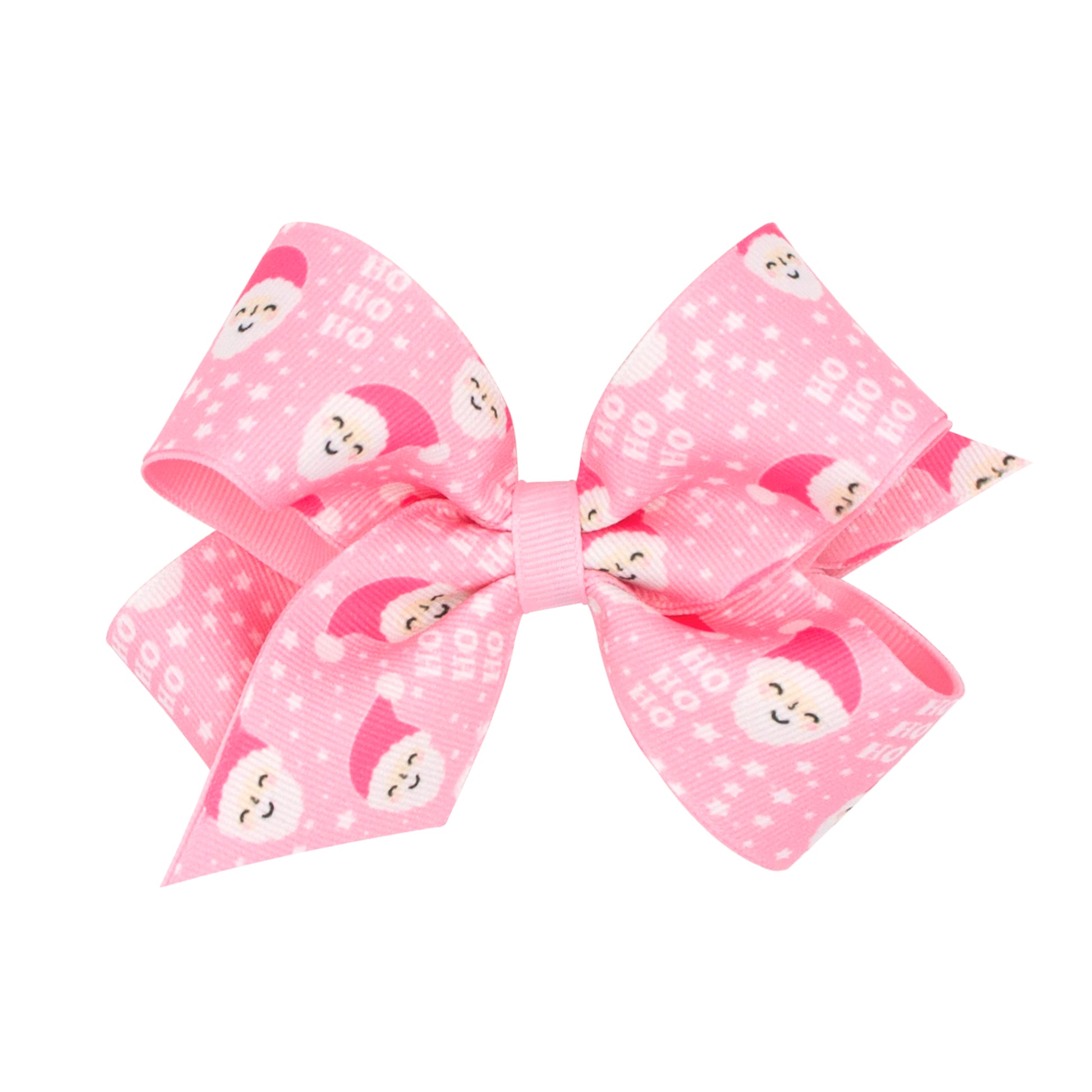 Pink Santa Christmas Bow