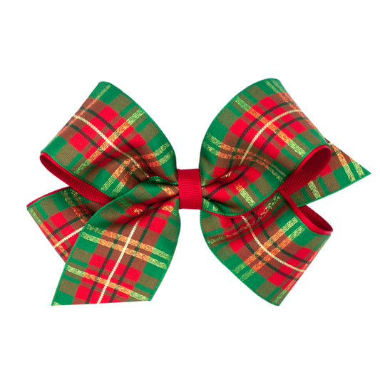 Medium Christmas Plaid Bow