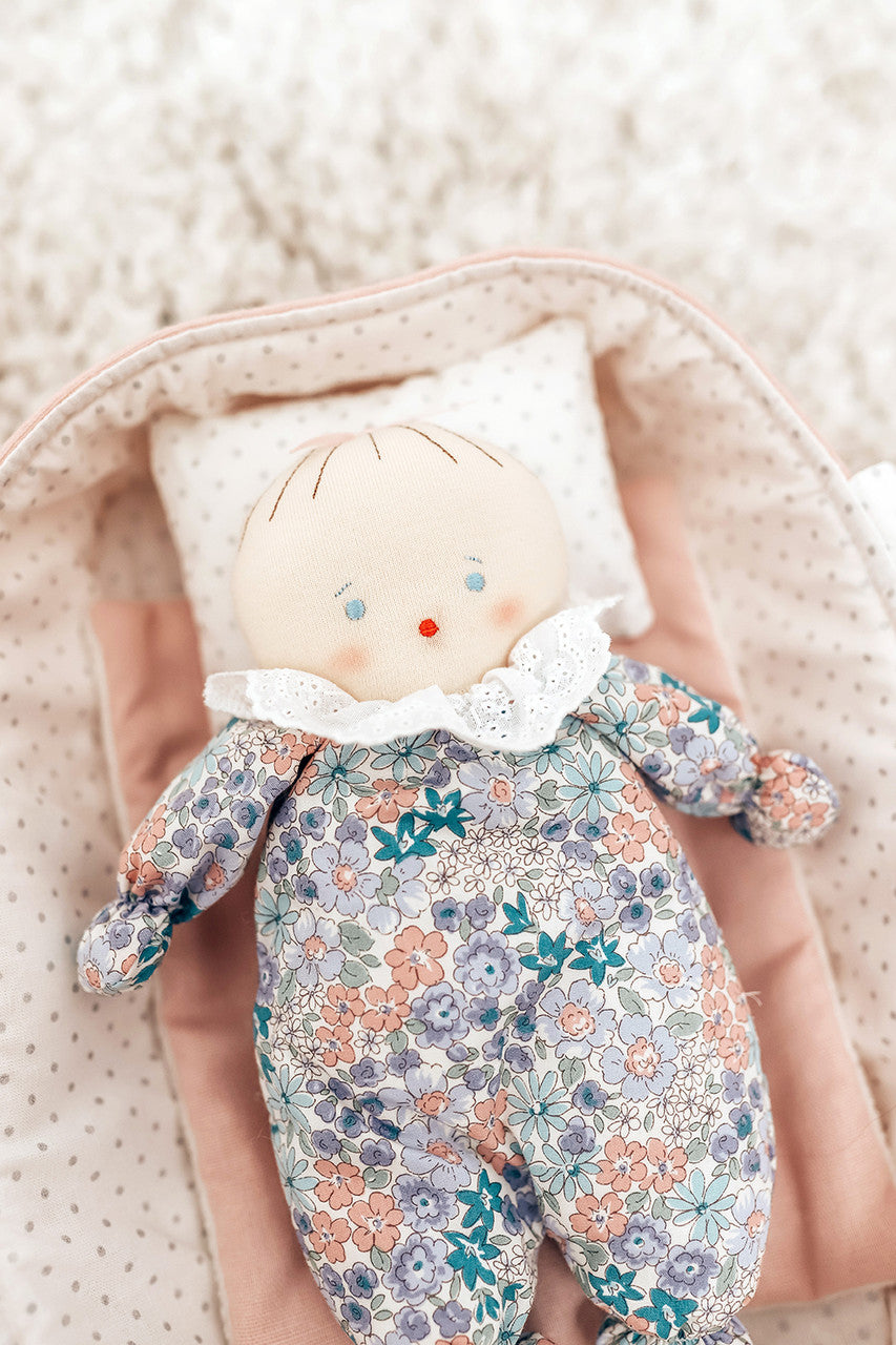 Alimrose Asleep Awake Baby Doll - Liberty Blue