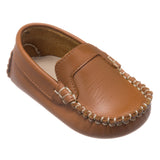 Elephantito Brown Leather Natural Moccasin