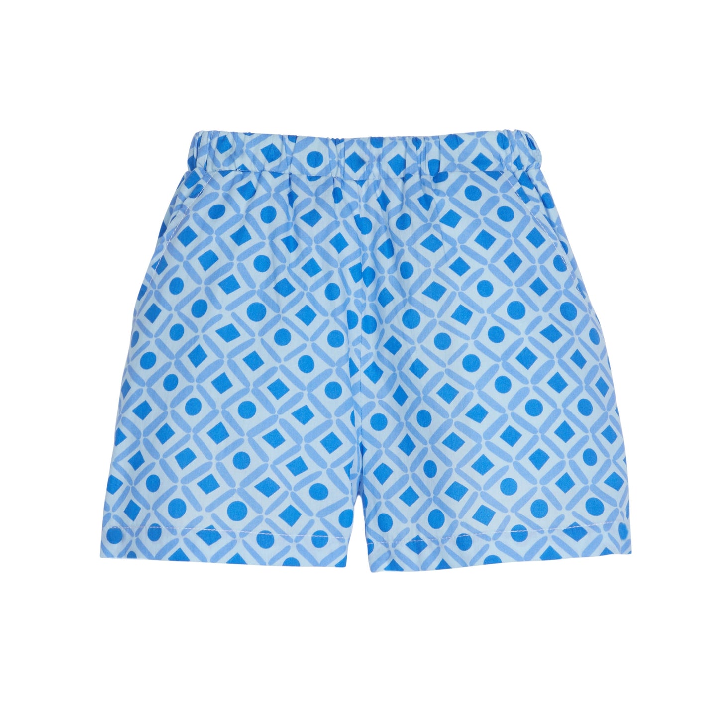 Blue Geo Basic Shorts by Bisby