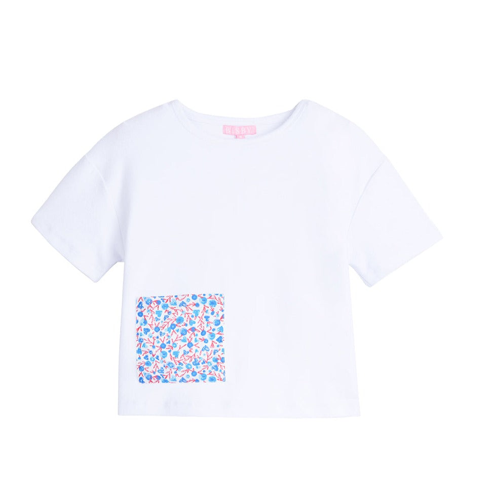 Patriotic Boxy Tee Hearts by Bisby