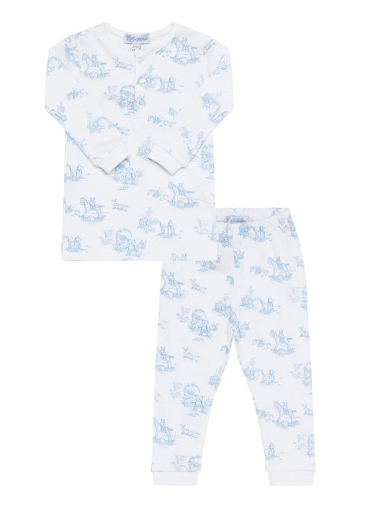 Nellapima Blue Teddy Bear Toile Pajamas