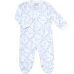Nellapima Bears Trellace Zipper Footie - Blue