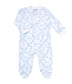 Nellapima Bears Trellace Zipper Footie - Blue