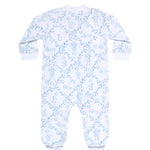 Nellapima Bears Trellace Zipper Footie - Blue