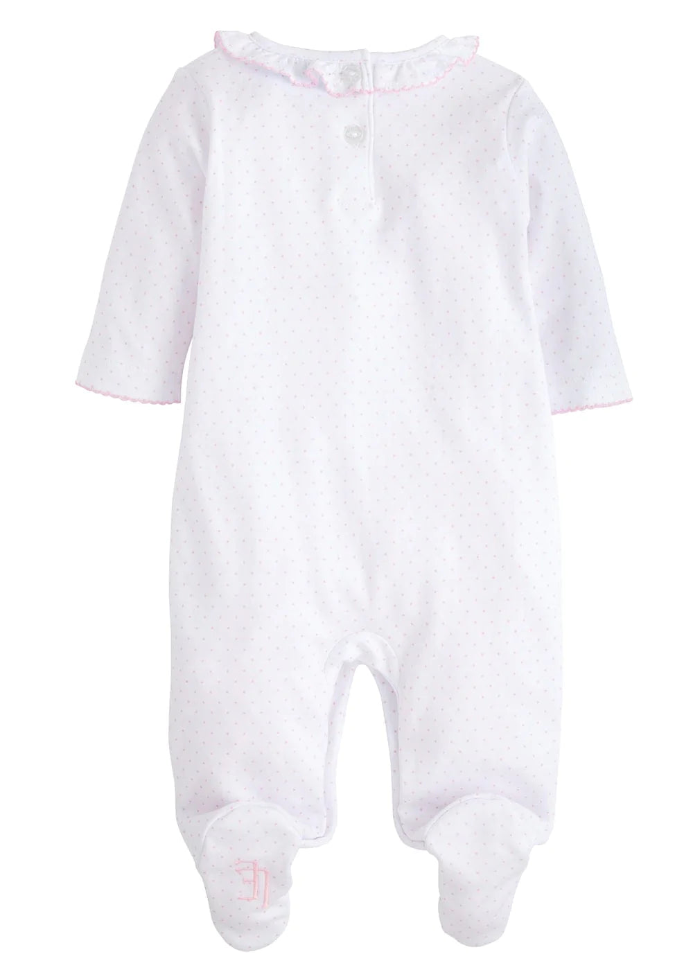 Little English Bow Smocked Footie