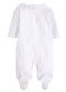 Little English Bow Smocked Footie