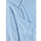 Little English Light Blue Cable knit blanket baby gift store dallas 