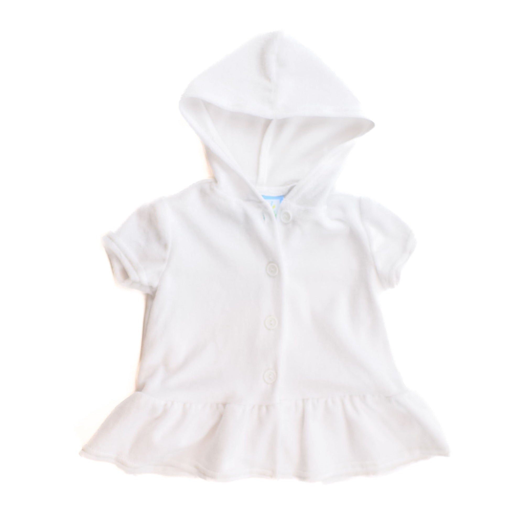 White Terry Cloth Coverup made by Funtasia Too