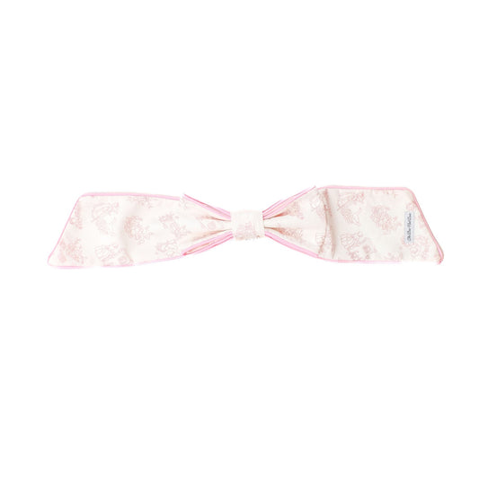 The Bow Next Door Pink Toile Easter Basket Bow