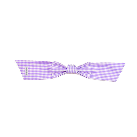 Lilac Gingham Easter Basket Bows made by The Bow Next Door