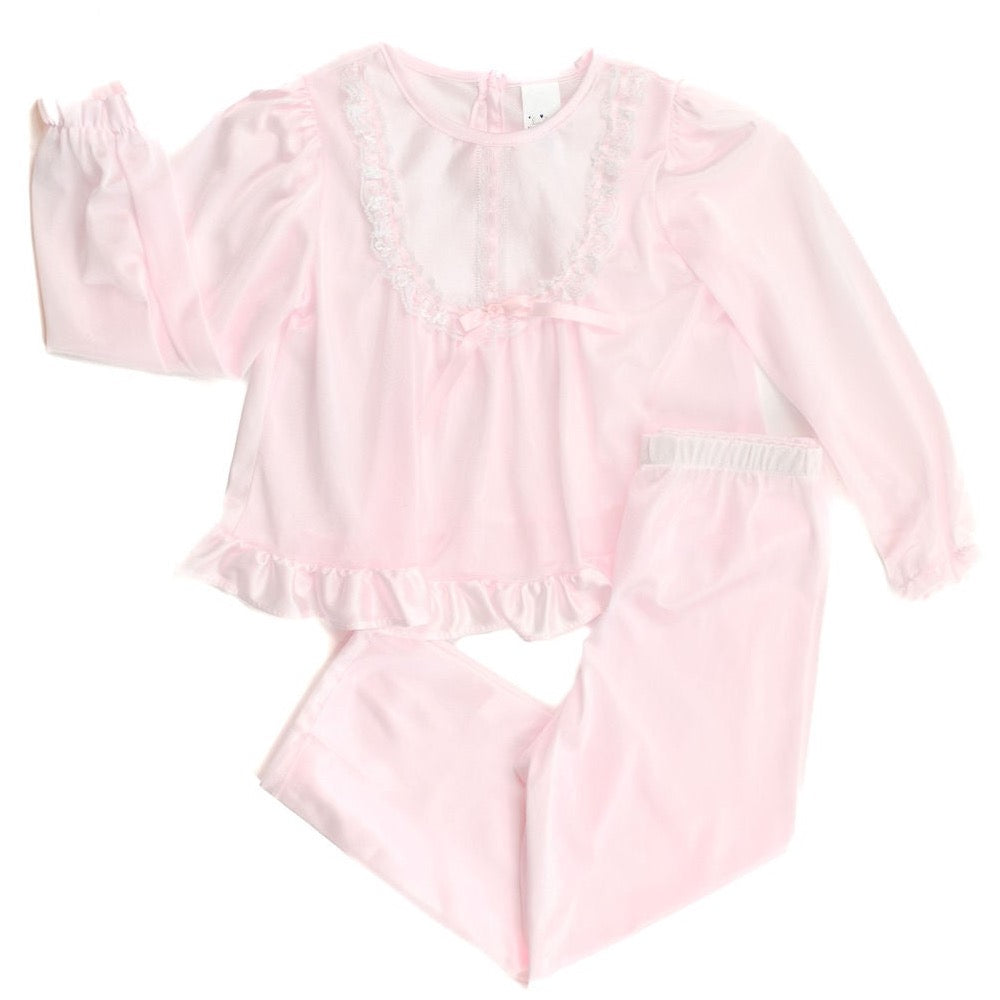 Laura Dare Pink Traditional Pajama Pant Set