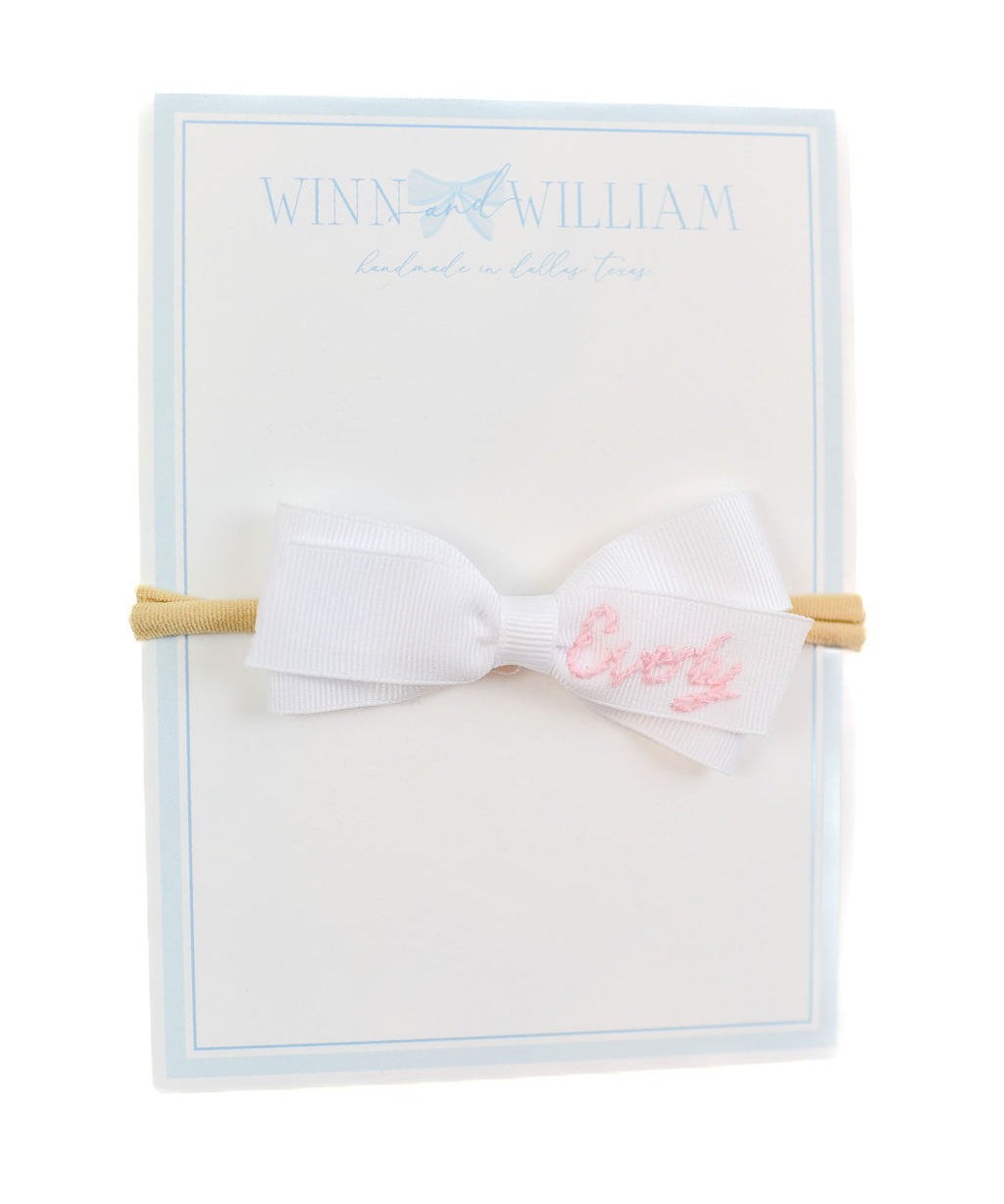 Winn and William Custom Baby Headband Bow