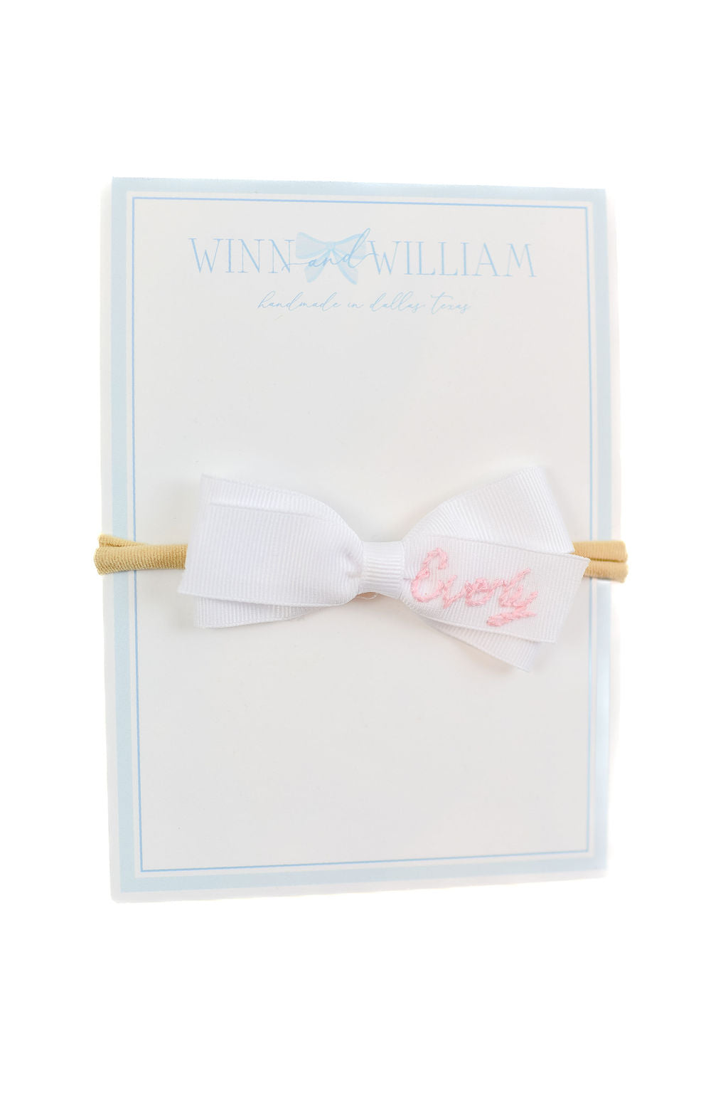 Winn and William Custom Baby Headband Bow