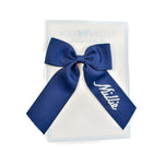 Winn and William Script Name Hair Bow