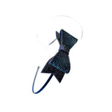 Crystal bow Headband Navy Bari Lynn