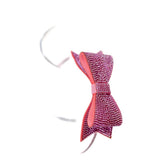 Bari Lynn Pink Crystal Bow Headband