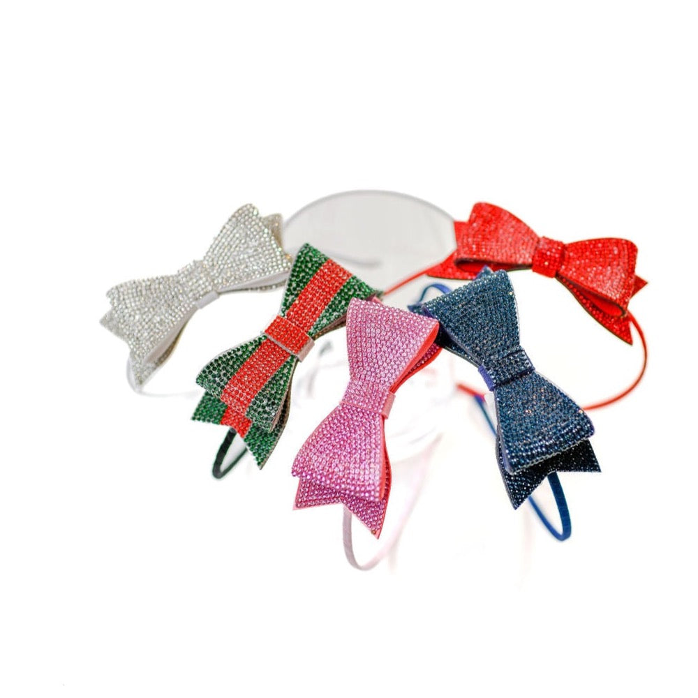 Bari Lynn Crystal Bow Headbands