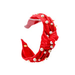 Bari Lynn Knot Headband with Pearls