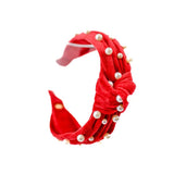 Bari Lynn Knot Headband with Pearls