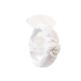 Bari Lynn White Knot Crystal Headband
