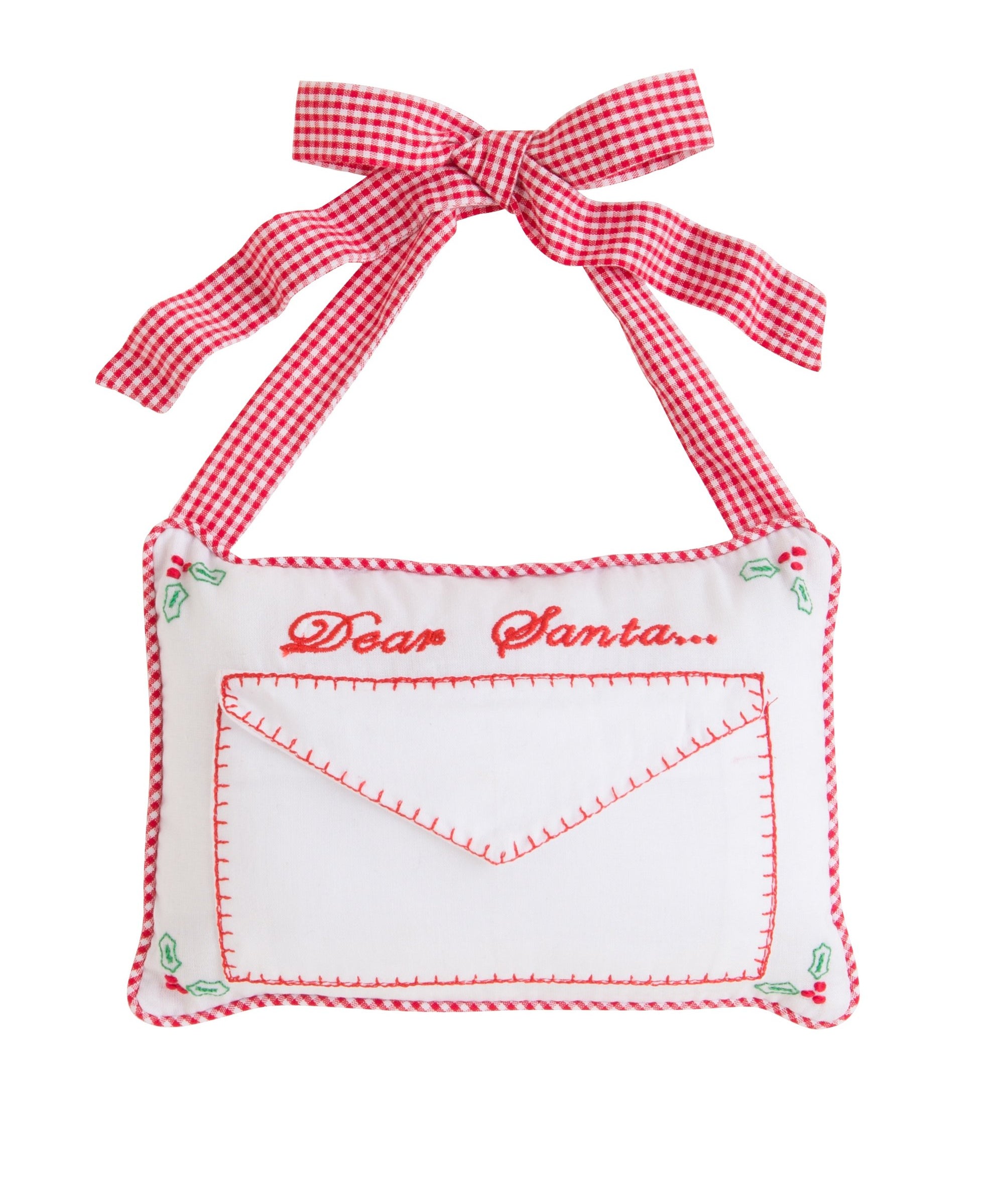 Little English Dear Santa Door Pillow