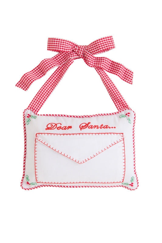 Little English Dear Santa Door Pillow