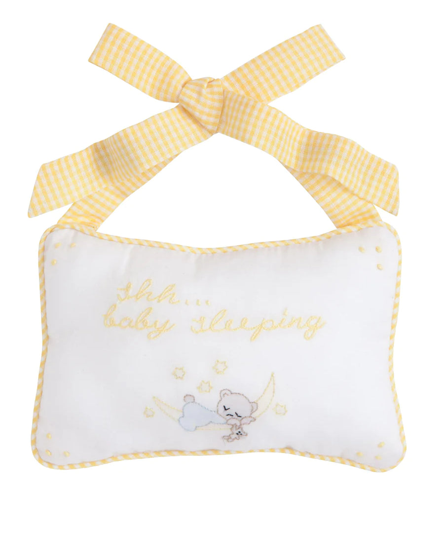 Little English Baby Sleeping Door Pillow