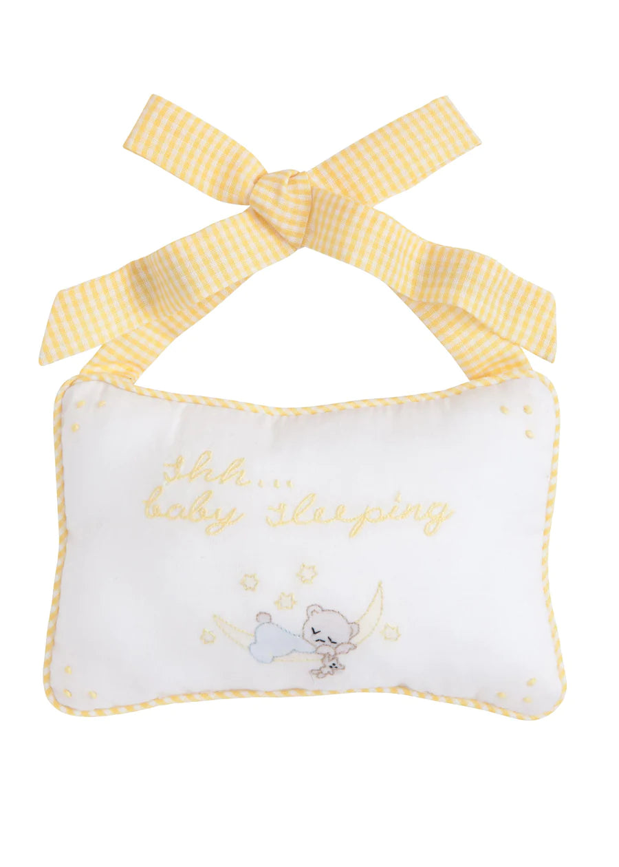 Little English Baby Sleeping Door Pillow