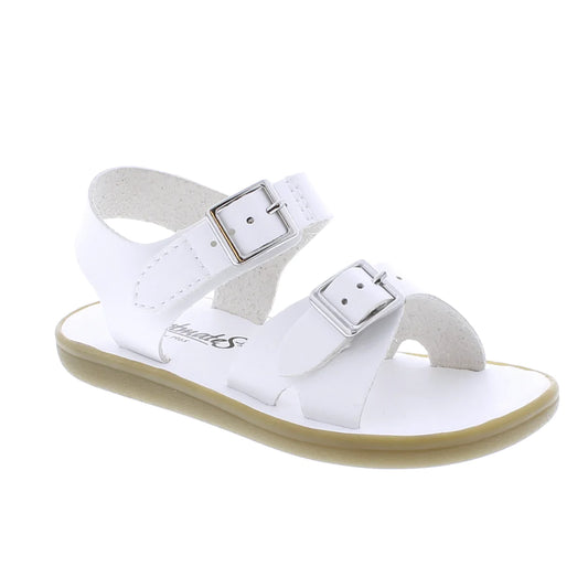 Footmates Eco-Tide Children's Sandals - White Vegan Leather