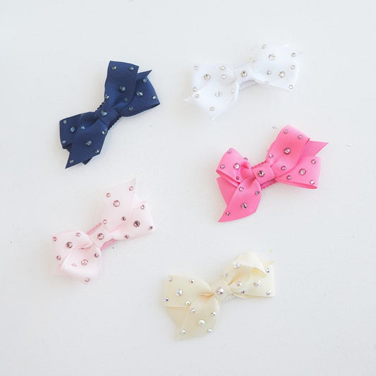 Bari Lynn Hair Bow with Crystals