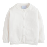Little English Children's Clothing Essential Cardigan - White