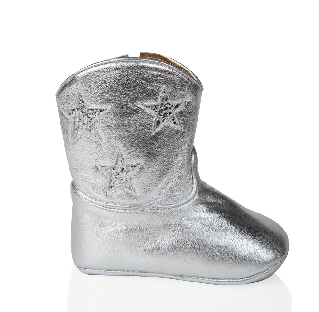 Spark Silver Cowboy Boots
