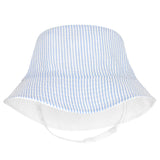 Wee Ones Seersucker Blue Kid Bucket Hat