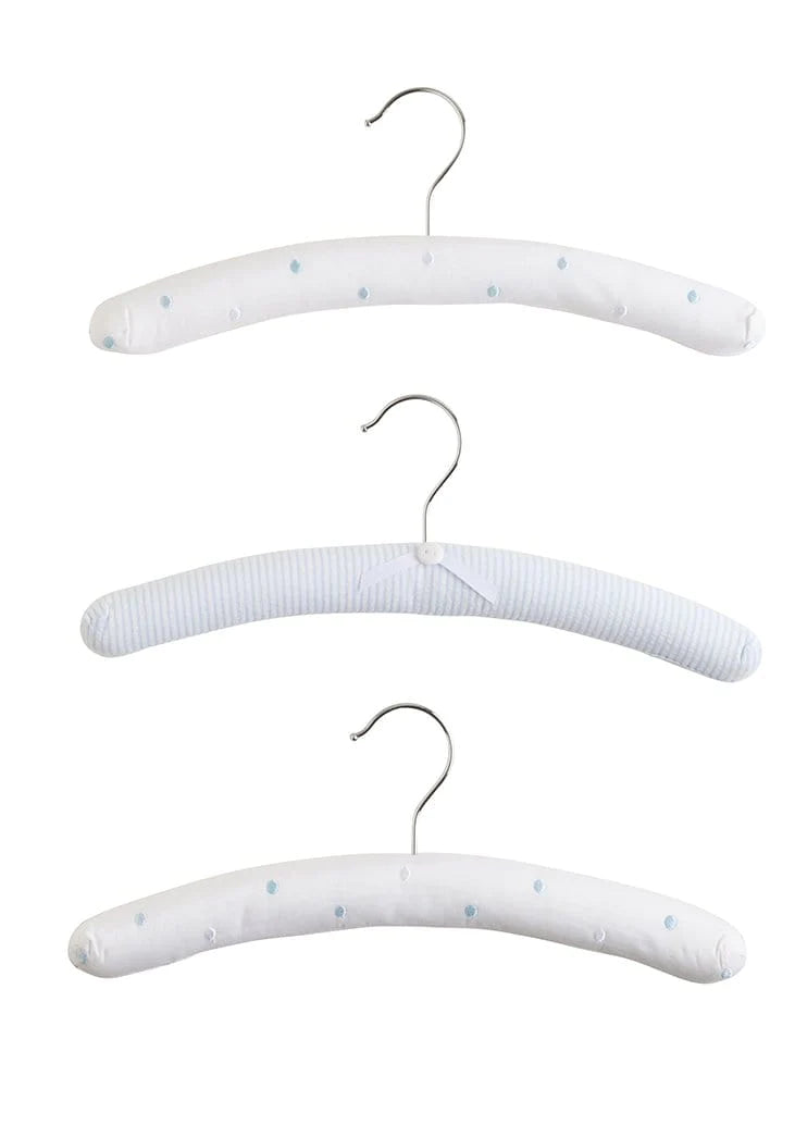 Little English Hangers - Blue Polka Dots