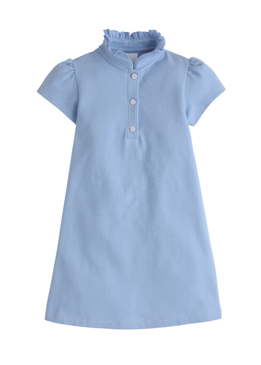 Little English Hastings Polo Dress - Light Blue