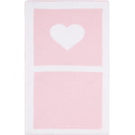 Nellapima Pink Heart Knit Baby Blanket