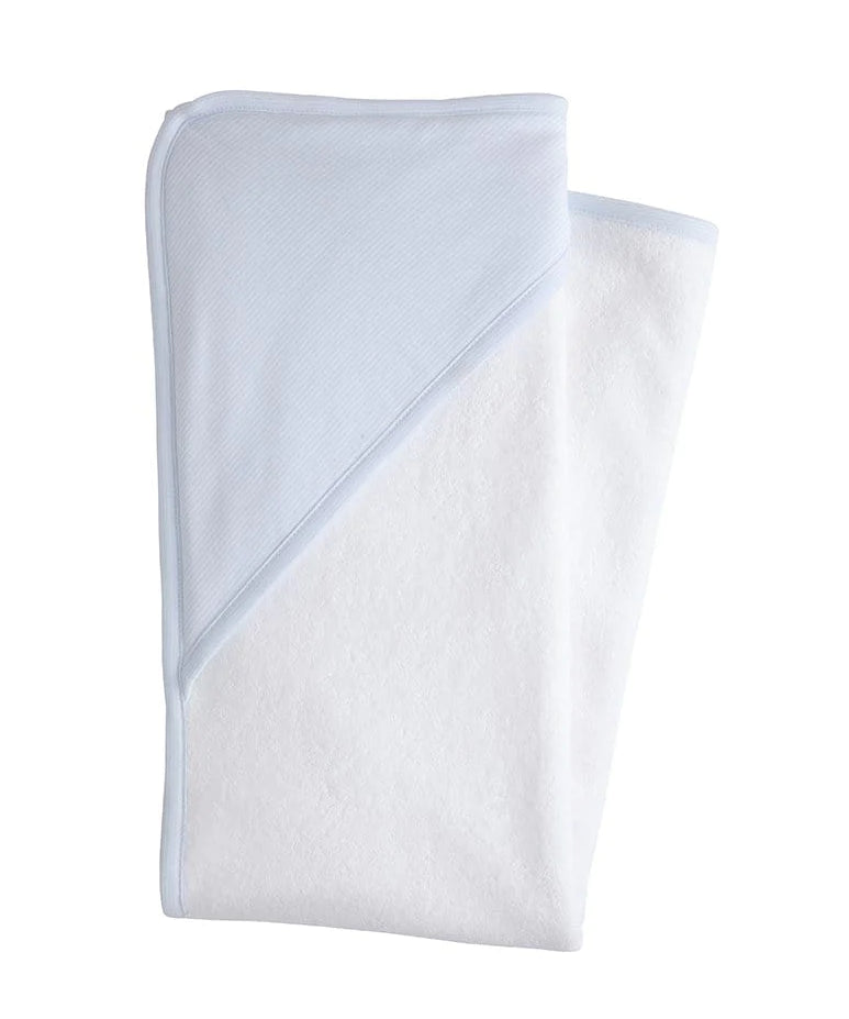 Little English Hooded Towel - Blue Stripe