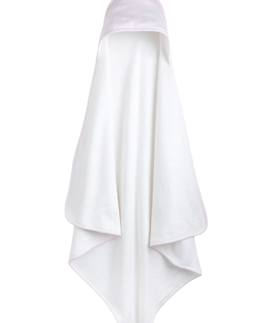 Little English Hooded Towel - Pink Stripe