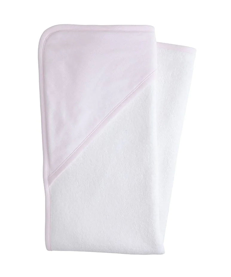 Little English Hooded Towel - Pink Stripe