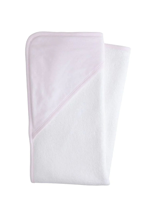 Little English Hooded Towel - Pink Stripe