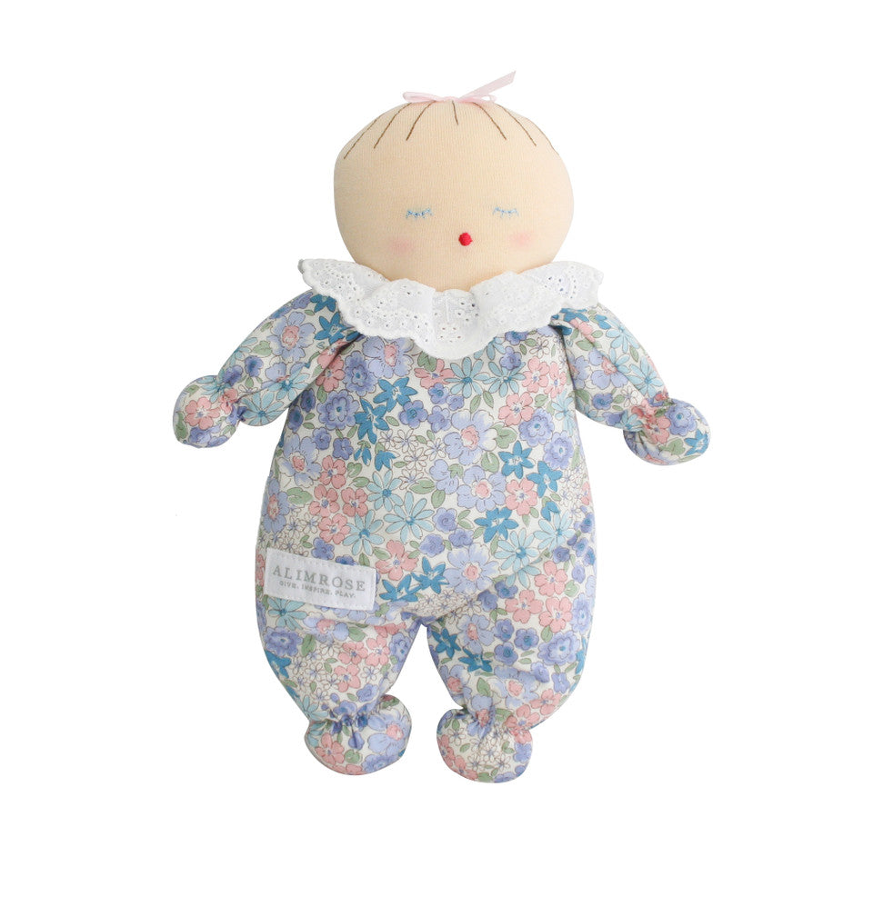 Alimrose Asleep Awake Baby Doll - Liberty Blue