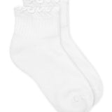 Jefferies Socks - Ruffle Ripple Edge Sport Quarter Socks