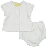 Jersey Crib Set - White