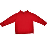 A Soft Idea Jersey Rollneck Sweater - Red