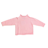 A Soft Idea Jersey Rollneck Sweater - Pink