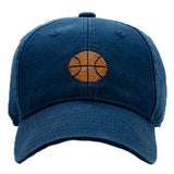 Needlepoint Basketball Hat - Navy