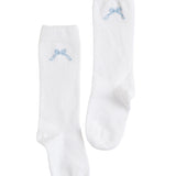 Knee High - Blue Bow